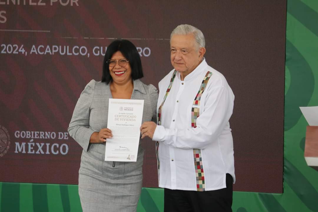 President Obrador in Acapulco, Otis